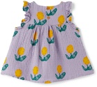 Bobo Choses Baby Purple Wallflower All-Over Dress