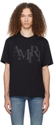 AMIRI Black Staggered T-Shirt