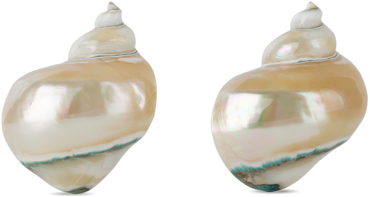 Photo: Gohar World Off-White Shell Napkin Ring Set