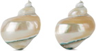 Gohar World Off-White Shell Napkin Ring Set