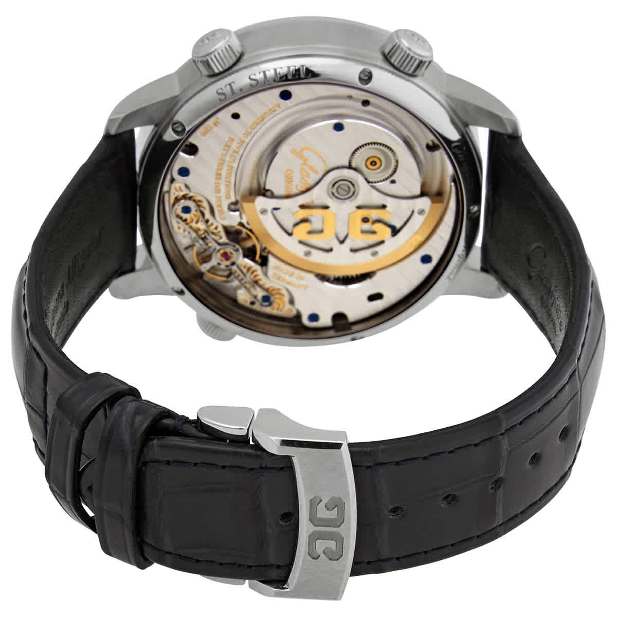 Glashutte Senator Cosmopolite Automatic Matte White Dial Mens Watch 1-89-02-03-0250
