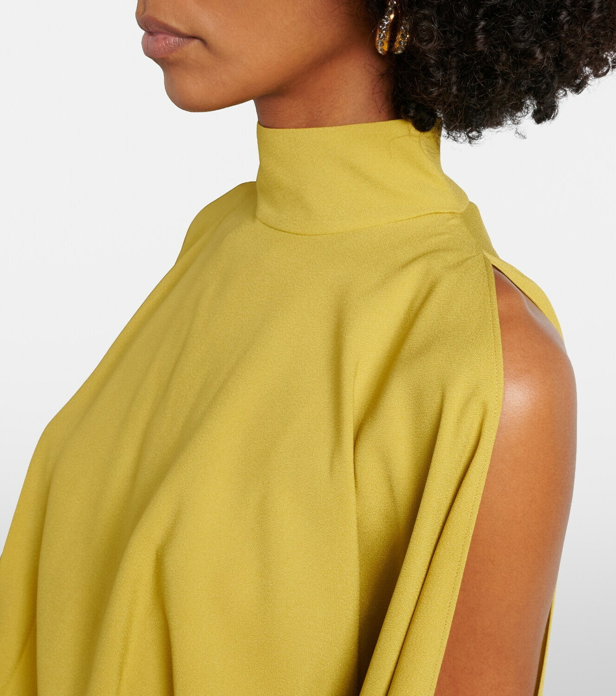 Taller Marmo Bacall draped satin gown
