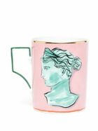 GINORI 1735 X Luke Edward Hall Pink Il Viaggio Di Nettuno Porcelain Mug