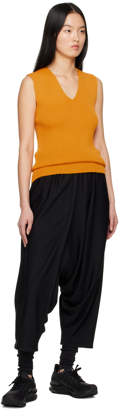 132 5. ISSEY MIYAKE Yellow Flat Rib Vest