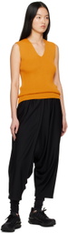 132 5. ISSEY MIYAKE Yellow Flat Rib Vest