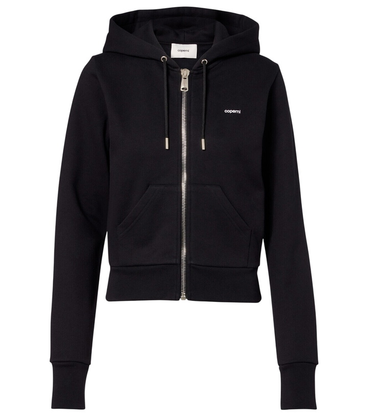 Photo: Coperni Cotton-blend jersey zip-up hoodie