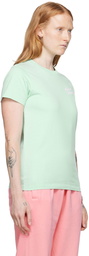 Maison Kitsuné Green Cotton T-Shirt