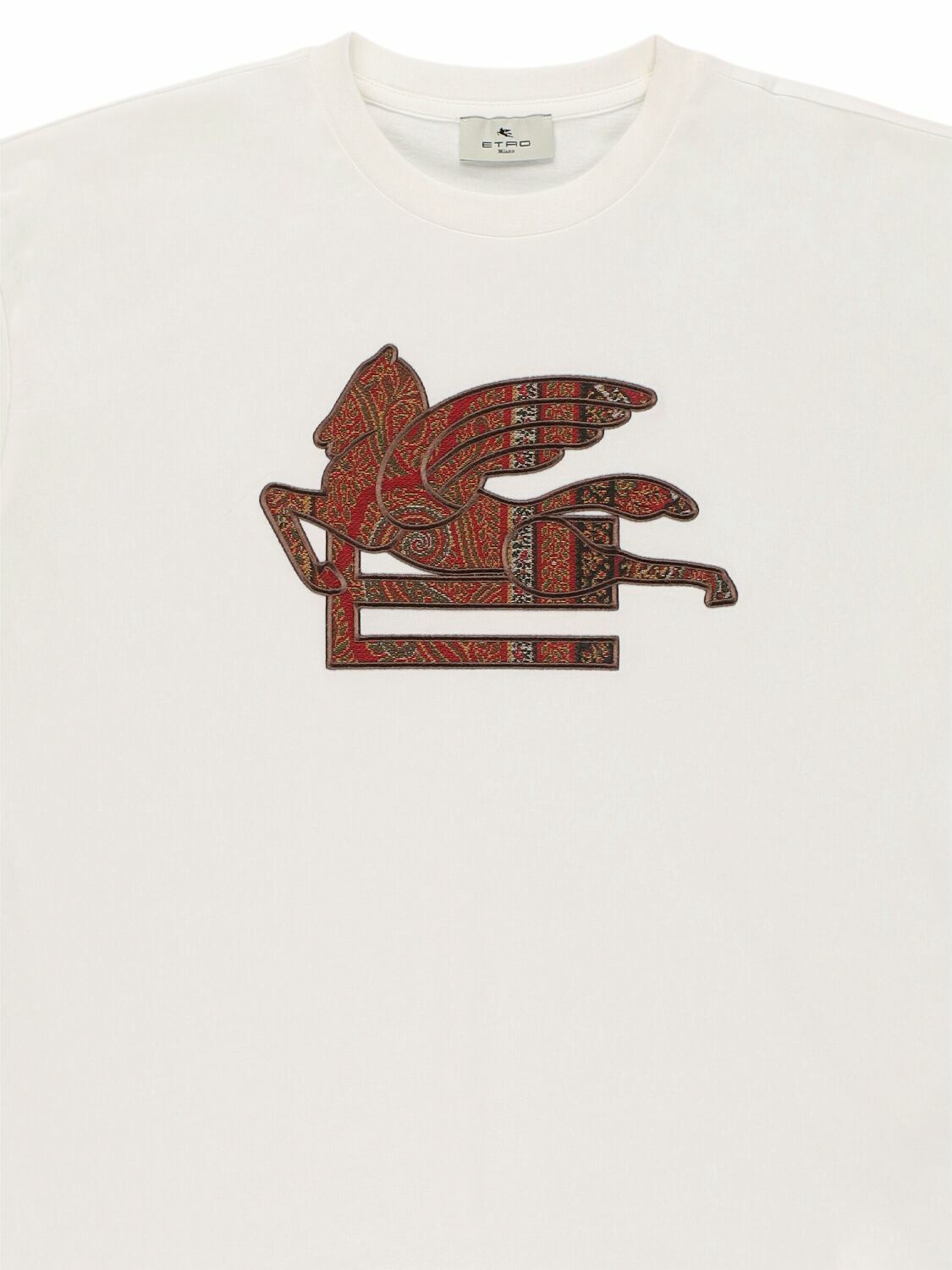 ETRO Embroidered Cotton Jersey T-shirt Etro