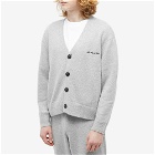 MKI Men's Mohair Blend Knit Cardigan in Grey