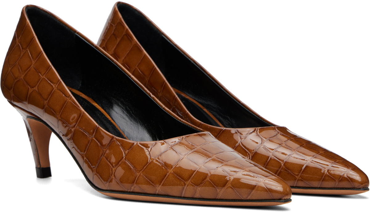 JUDE Brown Blade Pump Heels