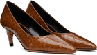 JUDE Brown Blade Pump Heels