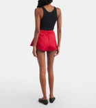 Giambattista Valli High-rise satin shorts