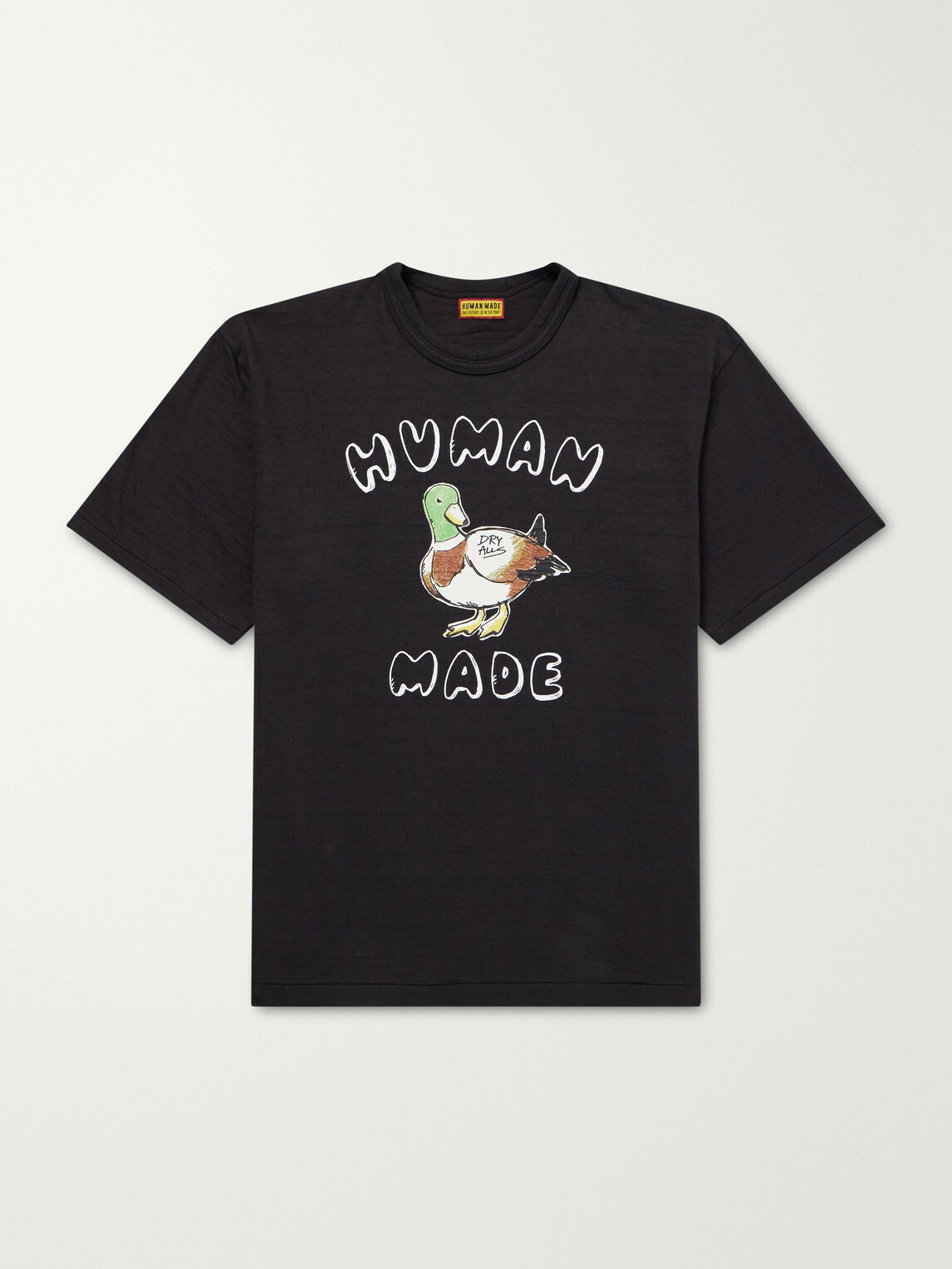 Human Made - Logo-Print Cotton-Jersey T-Shirt - Black