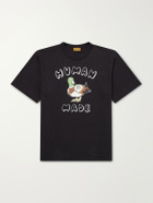 Human Made - Logo-Print Cotton-Jersey T-Shirt - Black
