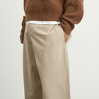 Sage Nation Men's Wide Tailored Trouser in Beige