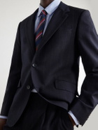 Mr P. - Slim-Fit Pinstriped Wool-Fresco Blazer - Blue
