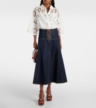 Ulla Johnson Estelle denim midi skirt