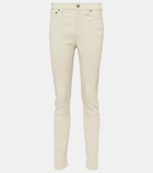 Polo Ralph Lauren High-rise skinny leg leather pant
