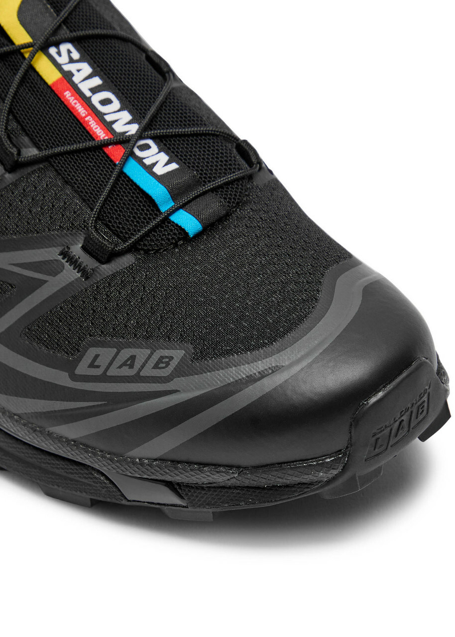 Salomon XT-6 Panelled Mesh Sneakers Black