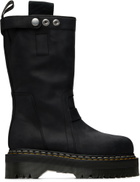 Rick Owens Black Dr. Martens Edition Quad Sole Pull On Boots