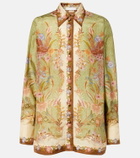 Zimmermann Indra printed silk shirt