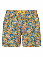 MC2 Saint Barth Man Lightweight Fabric Swim-shorts Lighting Micro Fantasy With The Simpsons Family Print | The Simpsons Special Edition