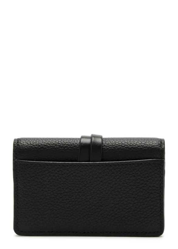 Photo: Chloe Alphabet Leather Card Holder - Black - One Size