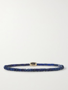 LUIS MORAIS - 14-Karat Gold Lapis Lazuli Beaded Bracelet