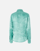 Pinko Crinkled Satin Shirt Mint Cream