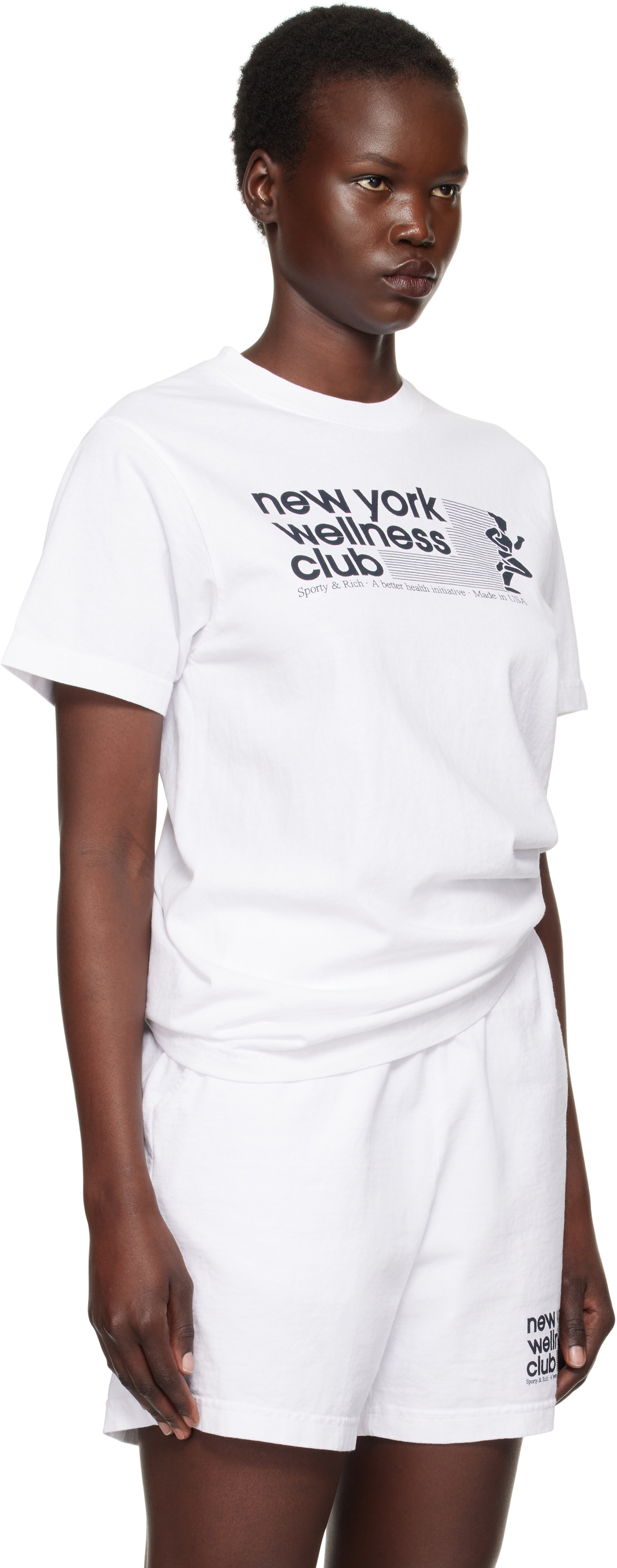 【Sporty & Rich】 Health T-Shirt White (TS833WH) Health Is Wealth T-Shirt - Dusty Grape/White – Sporty & Rich