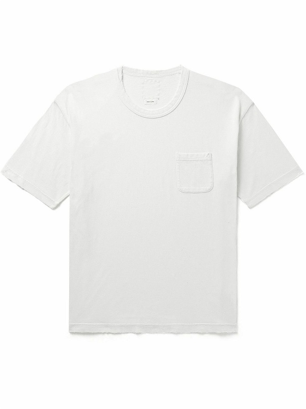 Photo: Visvim - Jumbo Distressed Cotton-Jersey T-Shirt - White