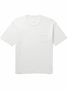 Visvim - Jumbo Distressed Cotton-Jersey T-Shirt - White