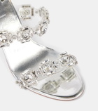Christian Louboutin Just Jewel 85 embellished PVC mules