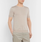 Orlebar Brown - Laughton Slim-Fit Silk and Cotton-Blend T-Shirt - Beige
