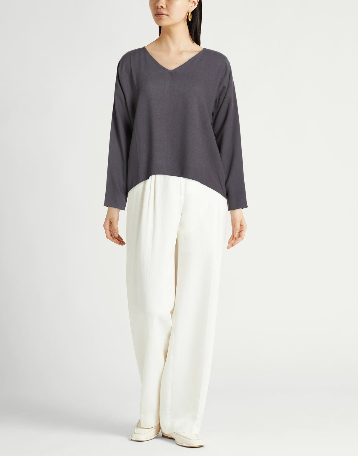 Crossley Womens Top in Charcoal