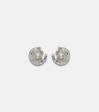 Ananya Chakra 18kt white gold earrings with gemstones
