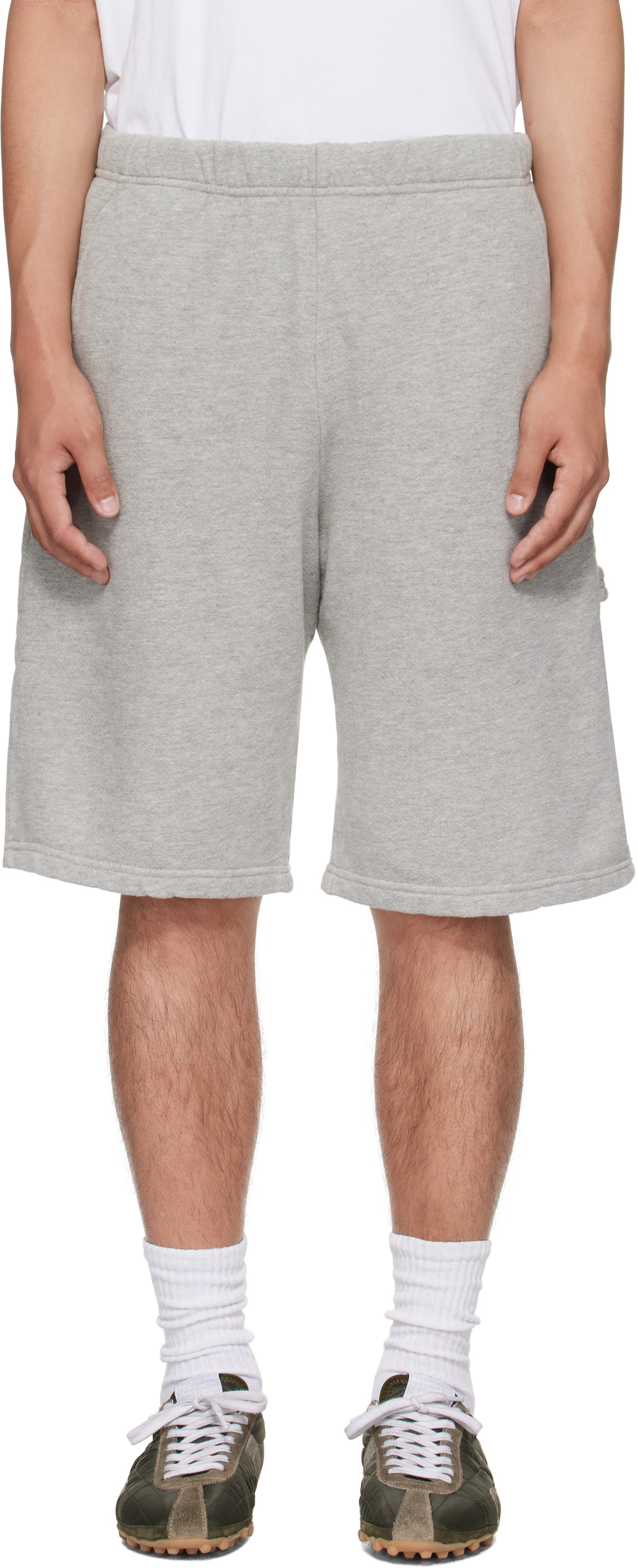 Les Tien Gray Heavyweight Utility Shorts