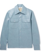 Séfr - Matsy Vegan Leather Jacket - Blue