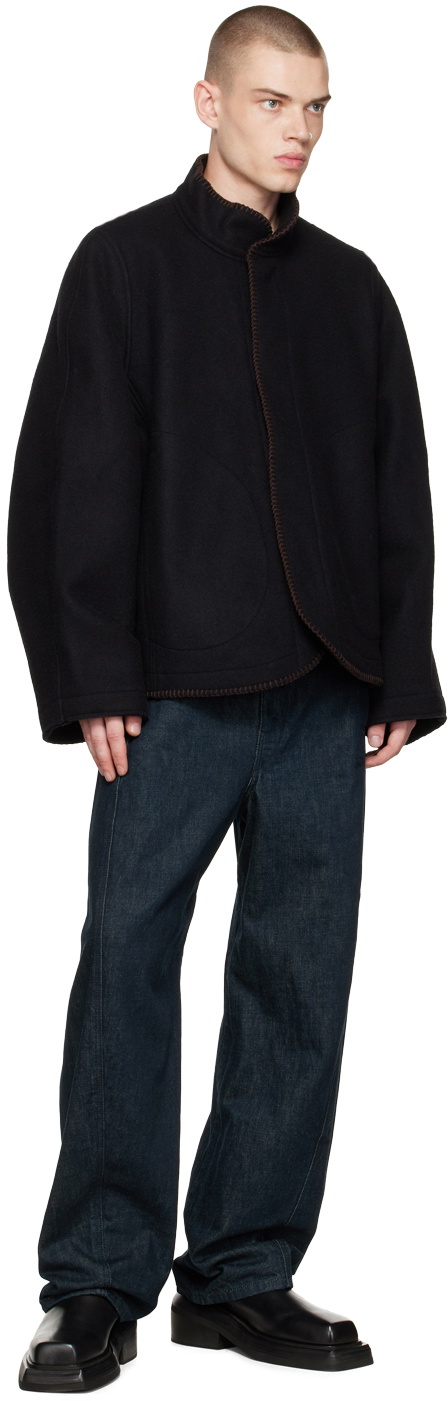 3MAN Black Blanket Jacket 3MAN