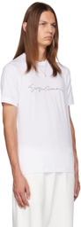 Giorgio Armani White Printed T-Shirt