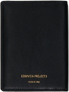 Common Projects Black Card Holder Wallet