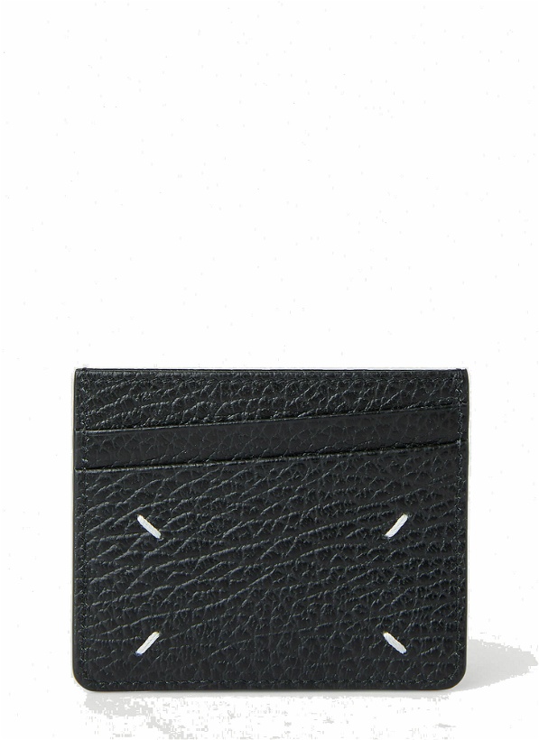 Photo: Maison Margiela - Four Stitch Card Holder in Black