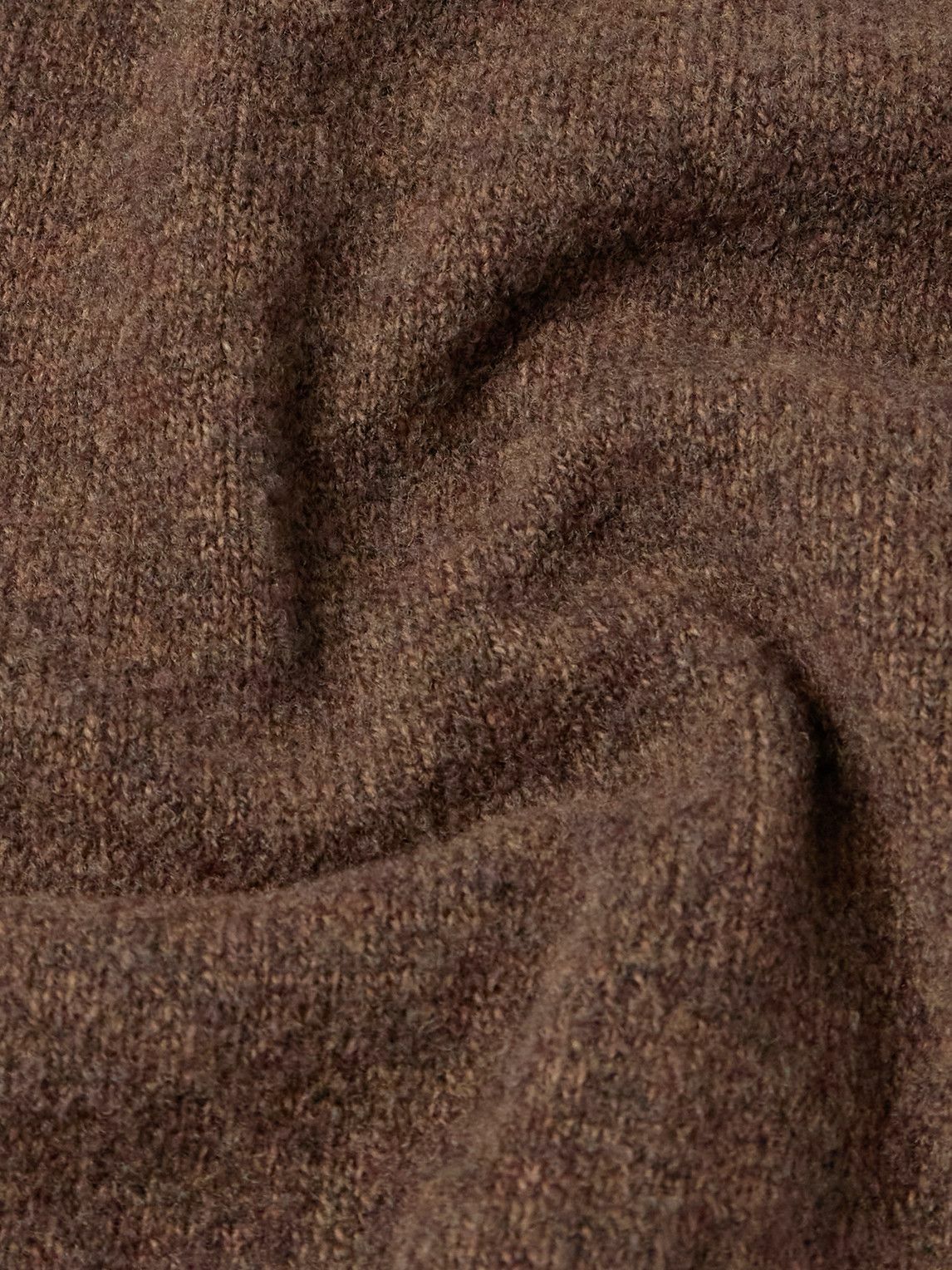 Incotex - Zanone Brushed Virgin Wool-Blend Cardigan - Brown