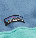 Patagonia - Snap-T Nylon-Trimmed Colour-Block Micro D Fleece Pullover - Blue