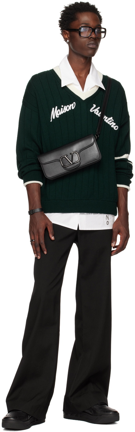 Valentino Garavani Black Rockstud Ring