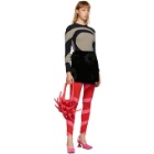 Paula Canovas Del Vas Red and Pink Lycra Leggings