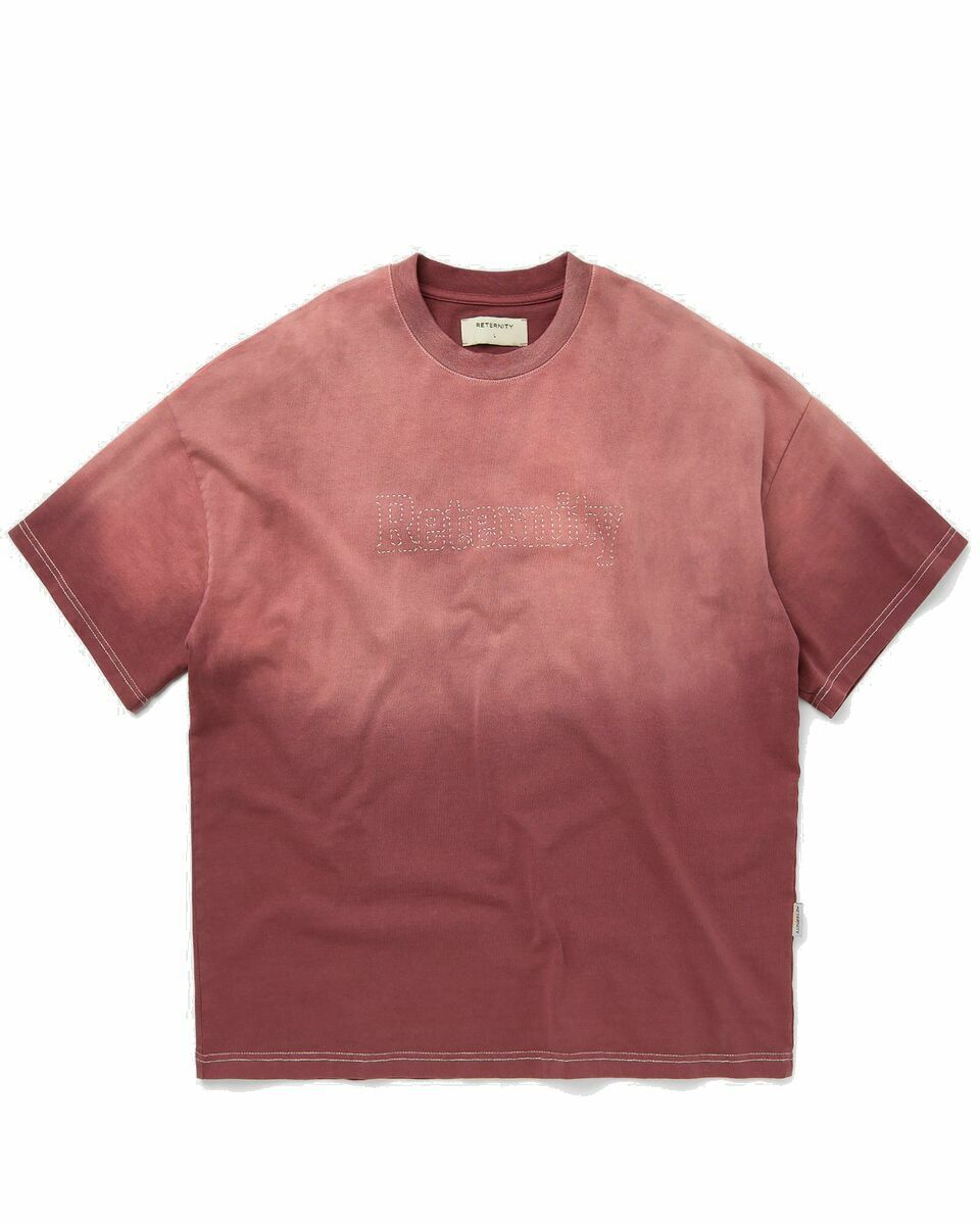 Photo: Reternity Contrast Stitch T Shirt Red - Mens - Shortsleeves