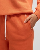 Polo Ralph Lauren Wmns Fleece Pant Ankle Orange - Womens - Sweatpants