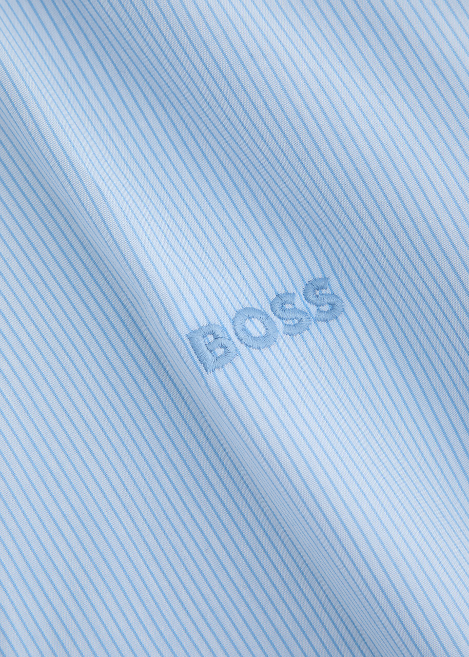 Boss Cooper Striped Cotton Pyjama set Blue