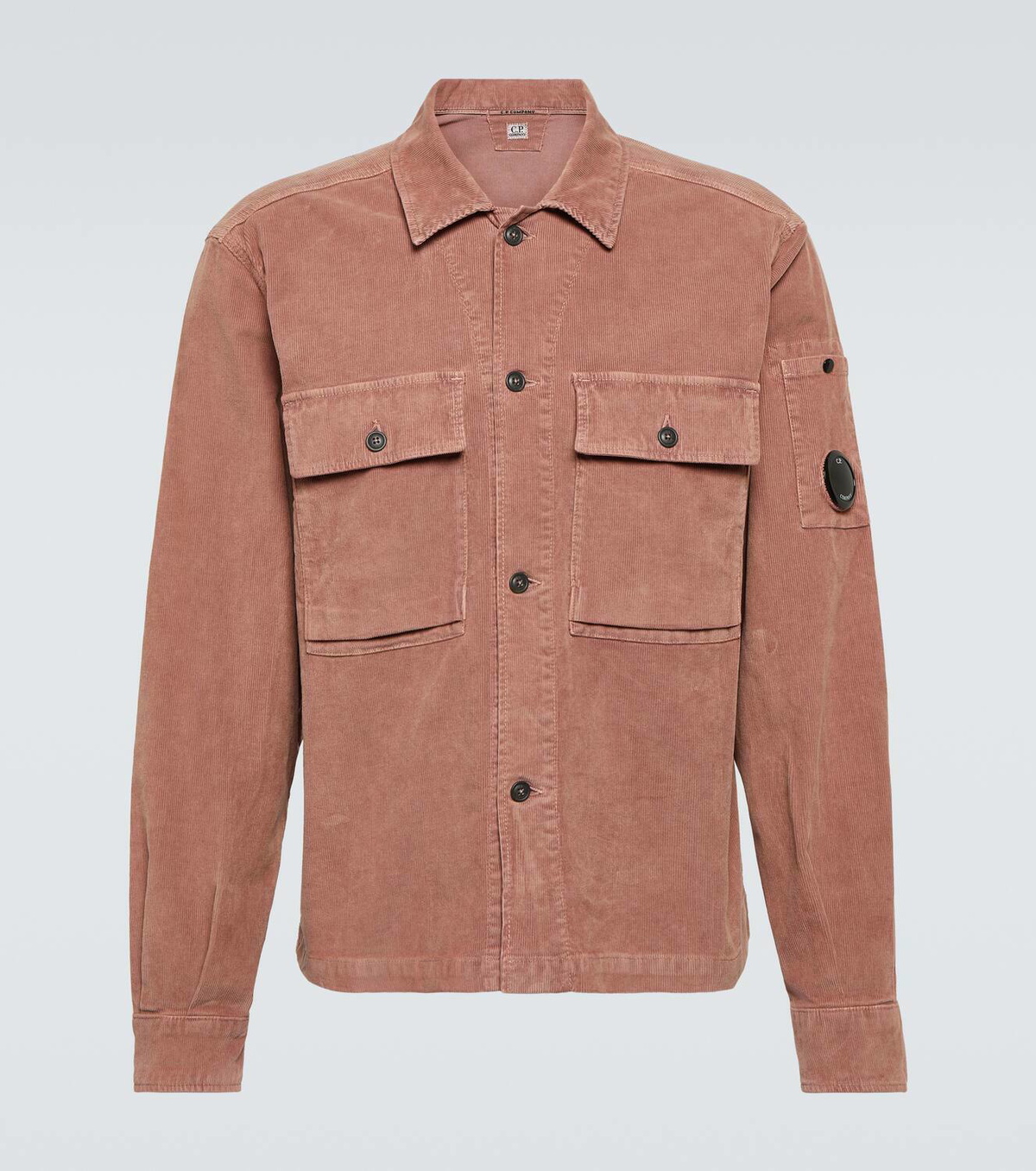 C.P. COMPANY CORDUROY FULL ZIP HOODED Cotton-blend corduroy 